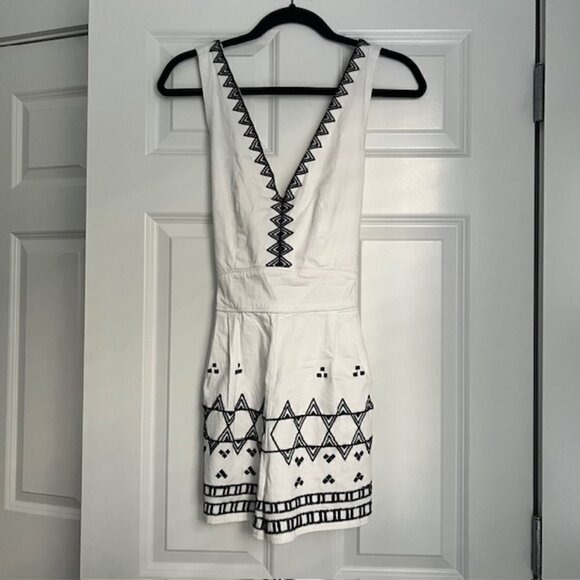 Maje Ika Embroidered Romper - Picture 2 of 8